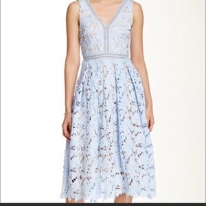 Romeo and Juliet baby blue lace midi dress. Size M